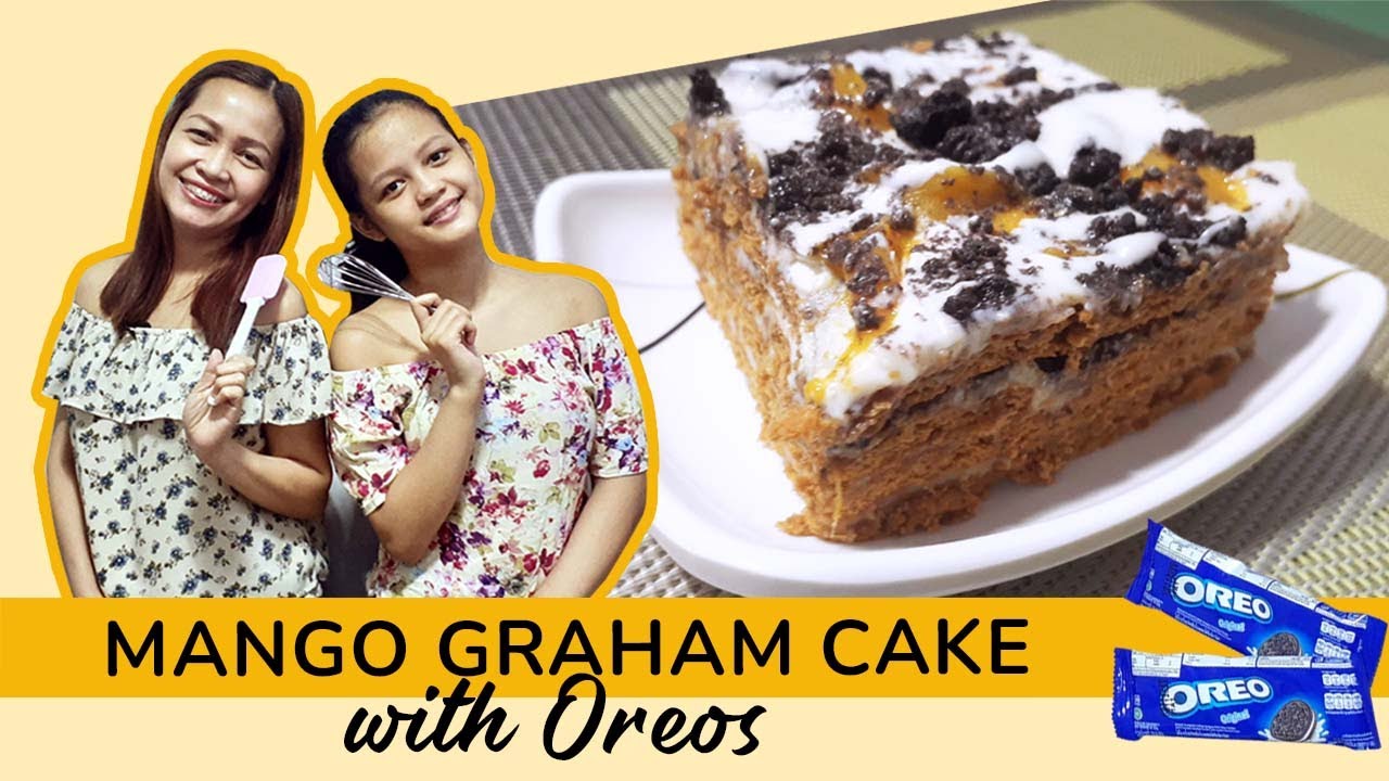 MANGO GRAHAM CAKE with Oreo toppings Mrs. Ghie YouTube