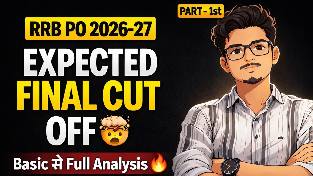 RRB PO EXPECTED FINAL CUT OFF STATE WISE, PART 1ST 🤯 