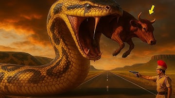 🐍 Brave Heroes Save Mother Cow from Giant Python’s Terrifying Attack | Wildlife Rescue 2025