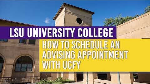 How to schedule an advising appointment with the Center for Freshman Year