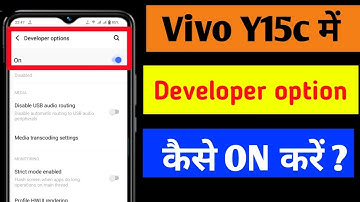 Vivo Y15c me developer options kaise on kare/ how to on developer options in vivo Y15c //