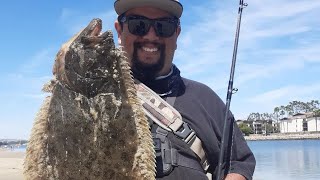 FISHING IN THE HARBOR! LEGAL HALIBUT ROAMING THE HARBOR SAND! (Swimbait Teachings in the Moment) by Fishing with Stingray Drew 3,050 views 1 month ago 8 minutes, 10 seconds