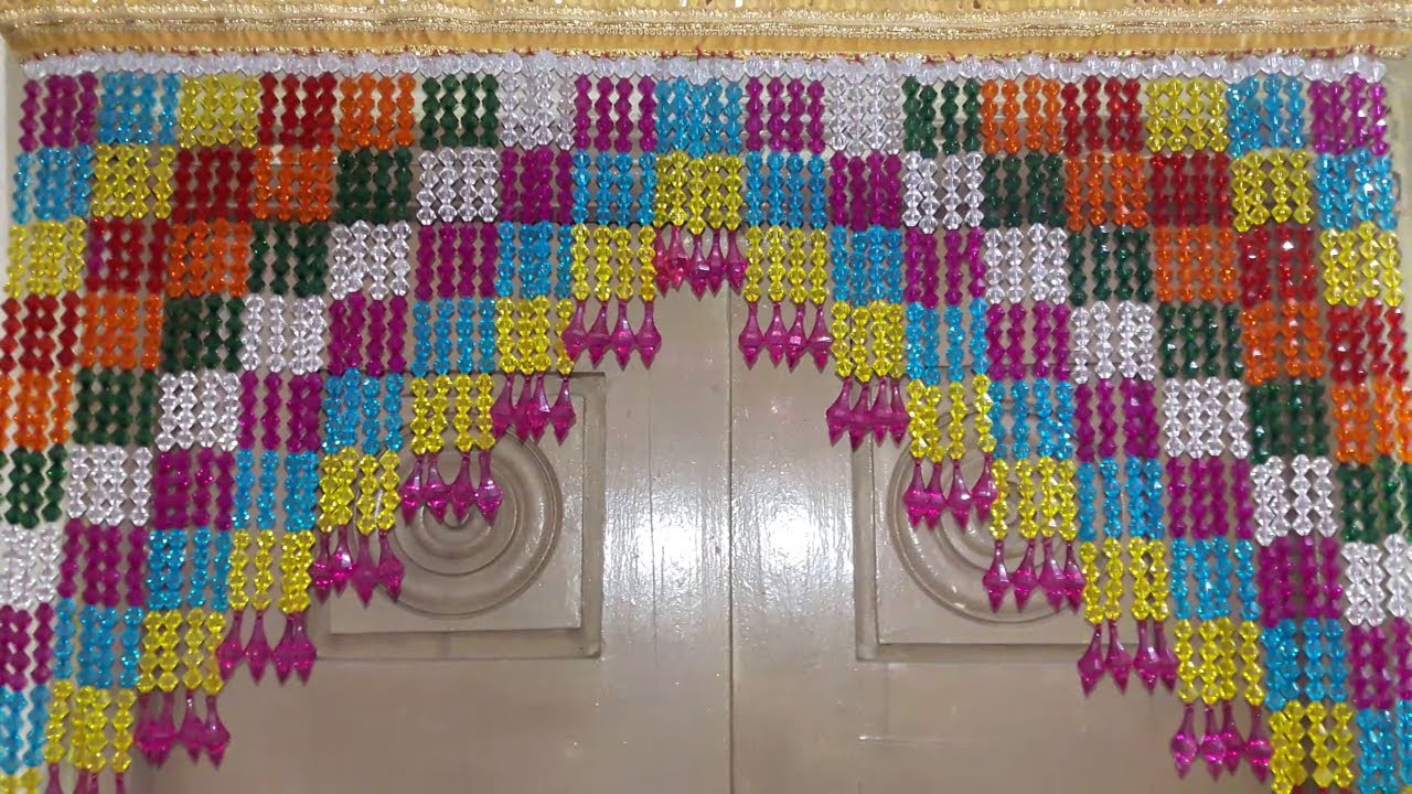 Amazing Multi Colour Crystal Beads Toran For Home Decorations || Home Decor_Wall Decor