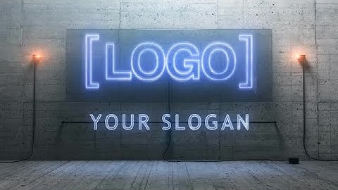 3D Cinematic Neon Logo After Effects Templates