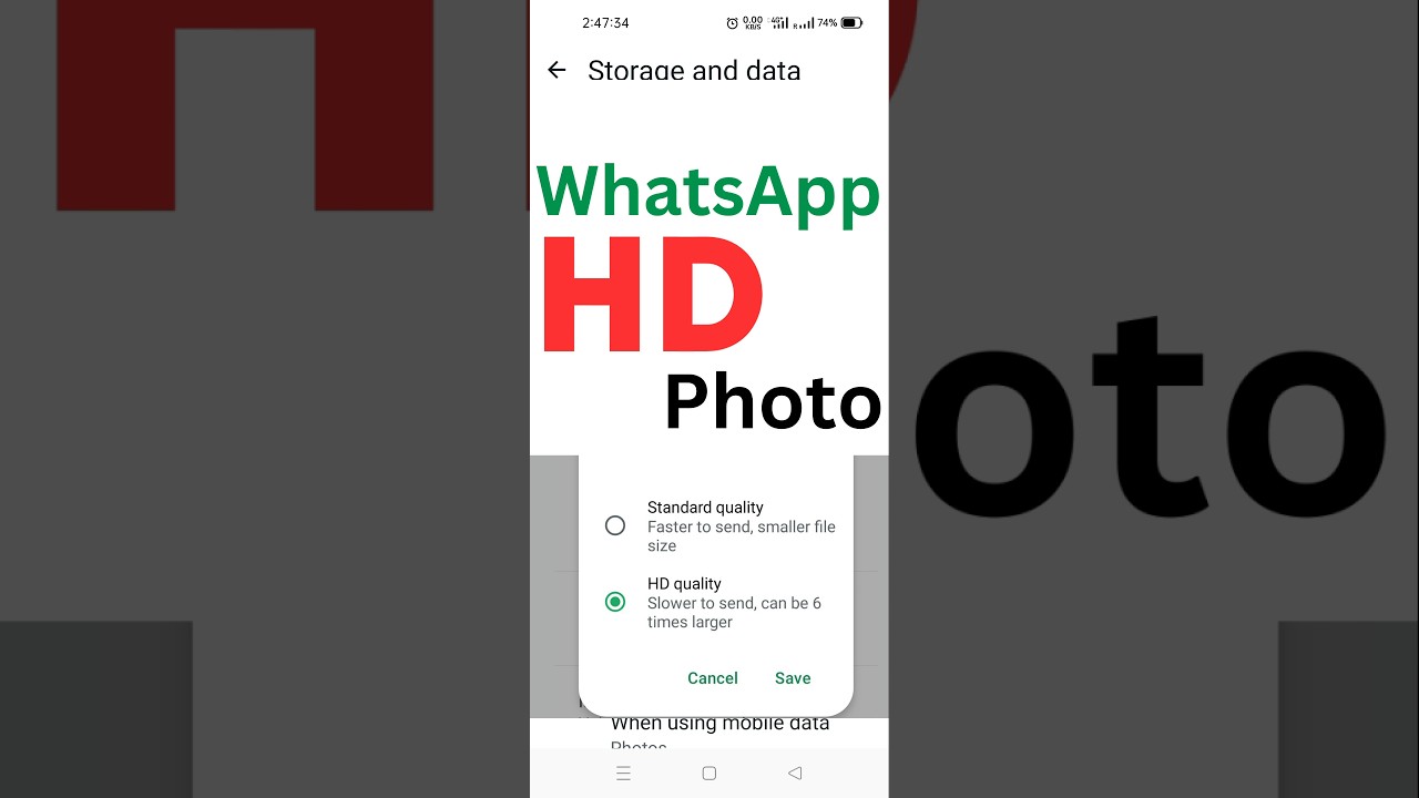 How to send hd photos in whatsapp | Whatsapp se hd photo kaise bheje 