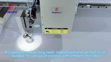 Richpeace Computerized Single Needle Quilting Machine with Auto Bobbin Changer System