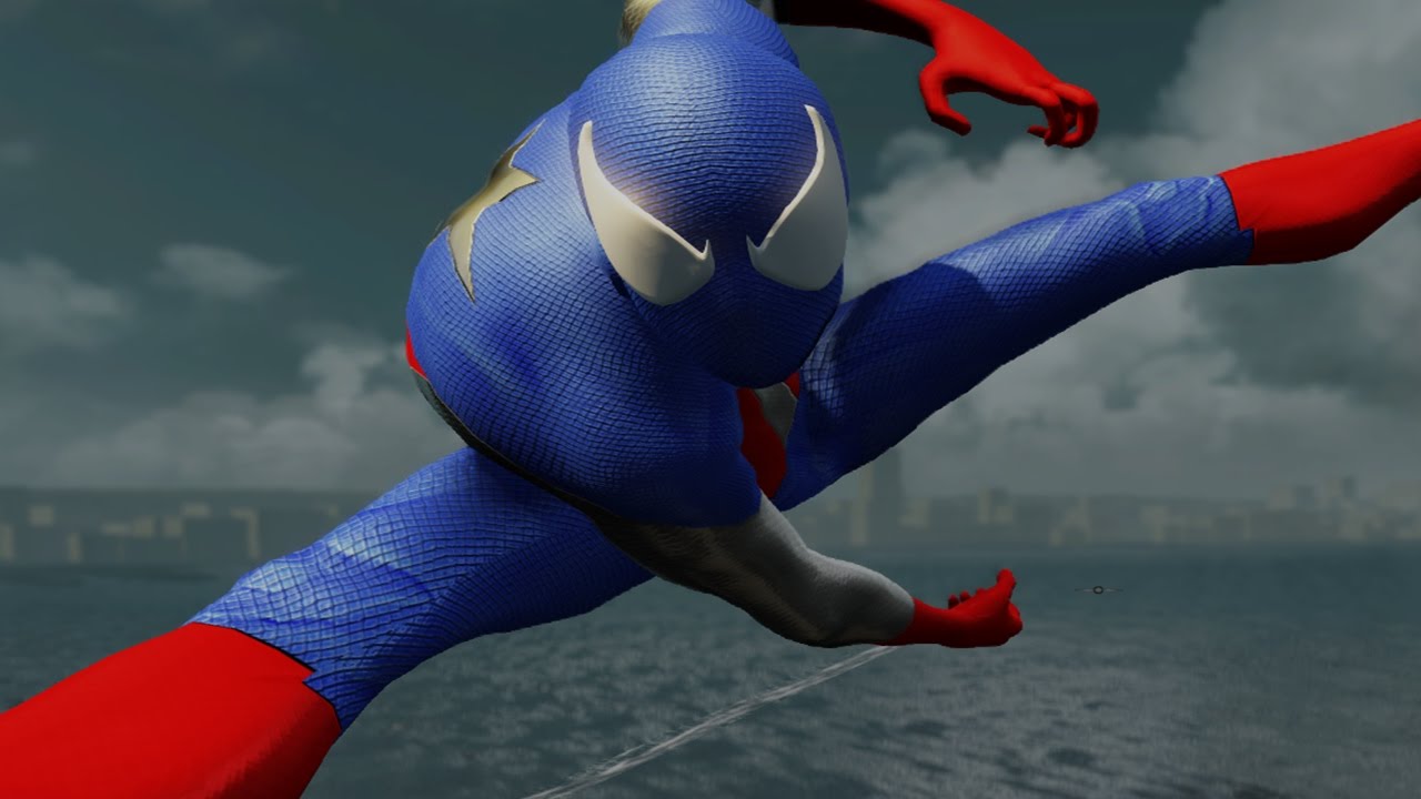 Captain America Spider-man Gameplay - The Amazing Spider-man 2 (PC) MOD ...