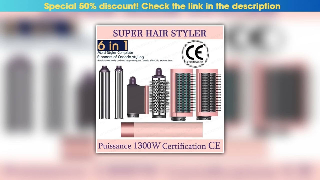 Exclusive SenCiciMen X9 Multi Hair Styler Curling Iron Hair Hot Air Brush Curling Barrel Hair Dryer