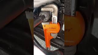 #maintenance #mechanic #tierod #rod #wrench #pipe #socketset #rachet #laborwork  #suspensions #tool