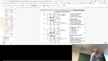Evolutionary robotics lecture 24: The evolution of communication. (Apr 25, 2019)