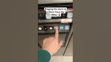 Ringing the alarm in a Dover from the 1990s! 🚨 #elevator #dover #loud