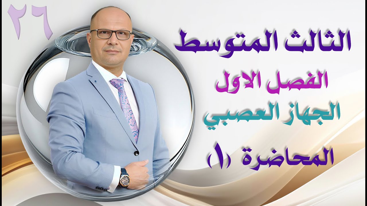 الثالث المتوسط  الفصل الاول  الجهاز العصبي م1