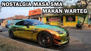 MAKAN WARTEG NAIK NISSAN GTR | VLOG #194