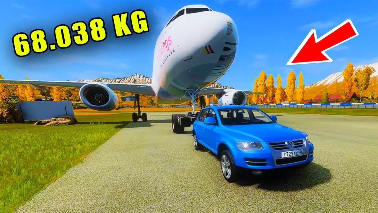 319 Ramps Ramp Pull Test of an Airbus A319 - BeamNG DRIVE ️ - YouTube