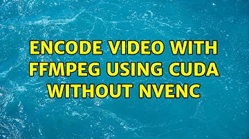 Encode video with ffmpeg using CUDA without NVENC