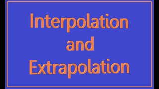 vwo3 - Mathematics - Ch8 - 8.3 - Interpolation and Extrapolation