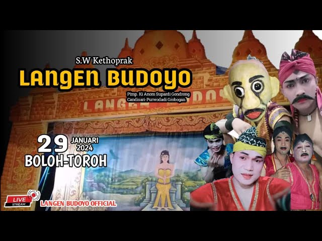 🔴LIVE KETHOPRAK LANGEN BUDOYO  lakon ''SARIDIN MANTU'' // BOLOH-TOROH, 29 JANUARI 2024 class=