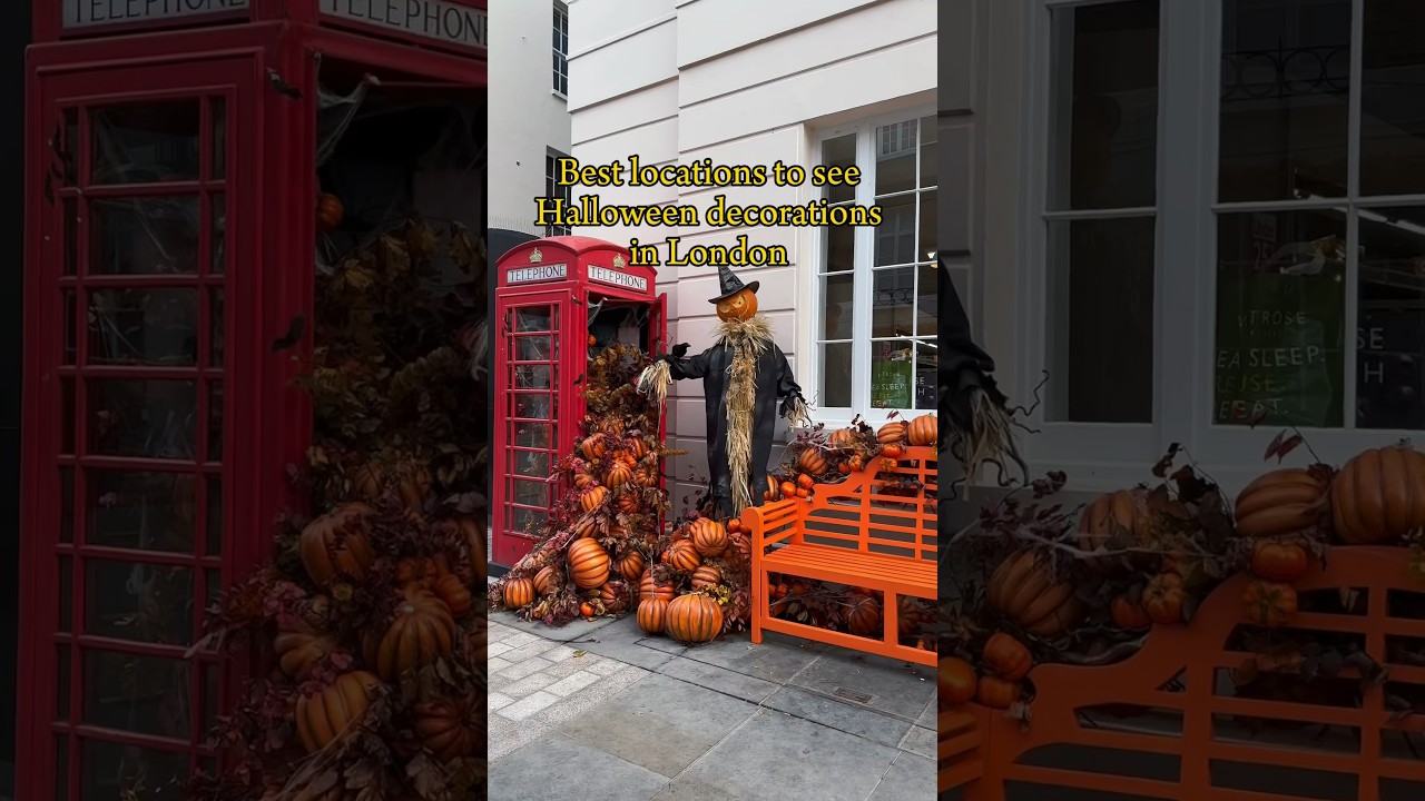 Follow for part 2 👻 Best locations in London for Halloween decorations hunt 🎃 