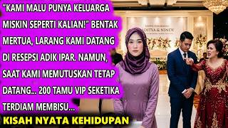 “Kami Malu Punya Keluarga Miskin!”Bentak Mertua Saat Larang Aku Datang Di Resepsi–Tapi Dia Syok Saat