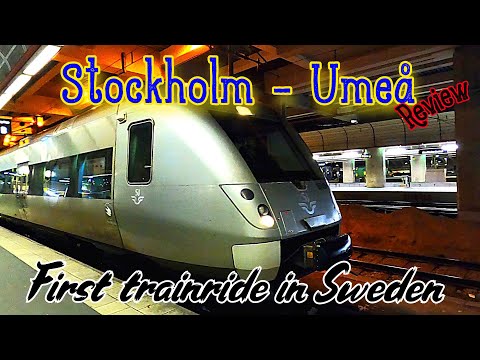 SJ Train - Stockholm To Umeå (First Trainride In Sweden)
