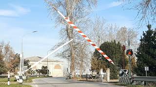 Passaggio a livello n.18 v.3 - Dogato - Via Ferrara (SP68) con casse miste FS64 bianca + FS88 rossa.