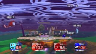 Brawl Minus - Doubles Comeback
Auddy/Money vs. Beans/Death
Part of a best of 7 series we had going. Me and Evan (Money) were down 3 games to 2 at this point if I remember right. It came down to 3-3 in the series and Rick and Mike ended up winning by 1 stock, it was REALLY close. =) Brawl Minus - Doubles Comeback