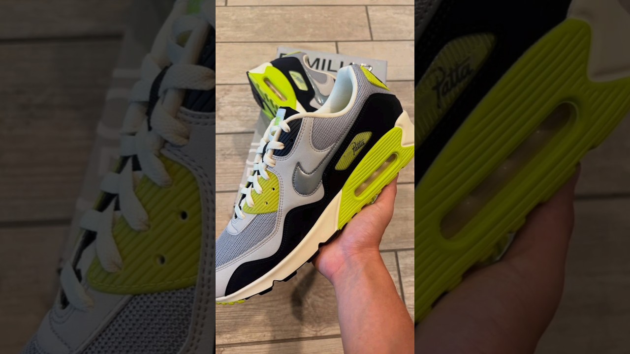 iN HAND LOOK Patta x Nike Air Max 90 Wave "Volt"⚡⚡