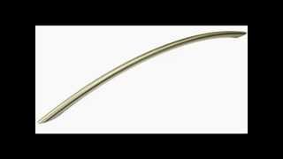 Large Bow Handle Brushed Nickel Finish