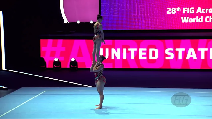 United States (USA) - 2022 Acrobatic Worlds, Baku (AZE) - Dynamic Qualification  Women's Pair - DayDayNews