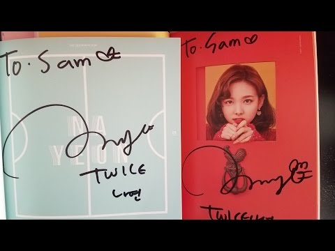 트와이스 (TWICE) 팬사인 앨범 Fansign Albums - YouTube