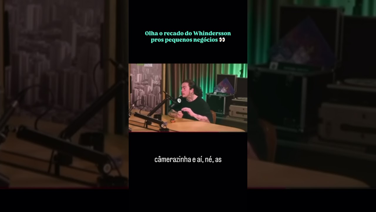 Whindersson Nunes soltou a verdade nua e crua que todo pequeno negócio deveria ouvir!