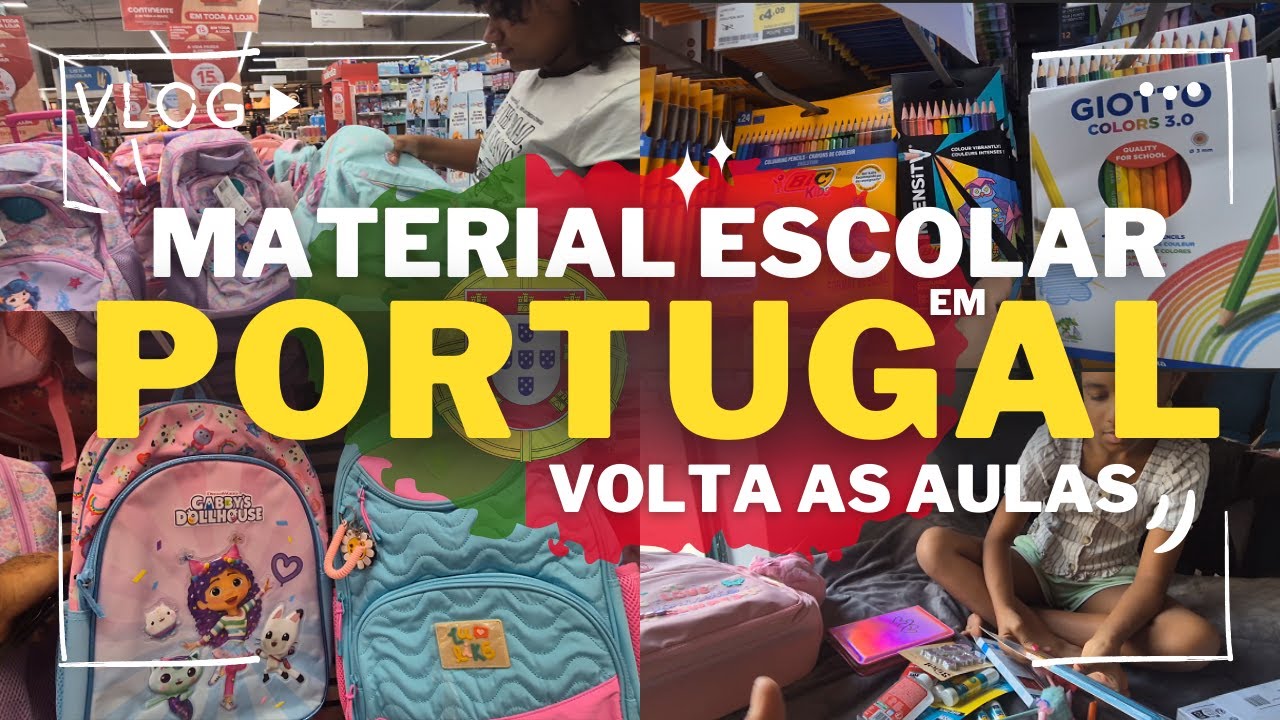 Compramos os Materiais Escolares em Portugal 🇵🇹 | Volta às Aulas 2025