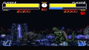 Godzilla Alt. Color Gameplay (Kaijuu Daikessen [SNES])