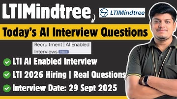 🔥LTIMindtree AI Interview Today