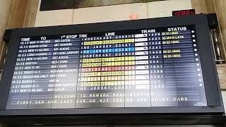 A New Solari LCD Board at Newark Penn Station