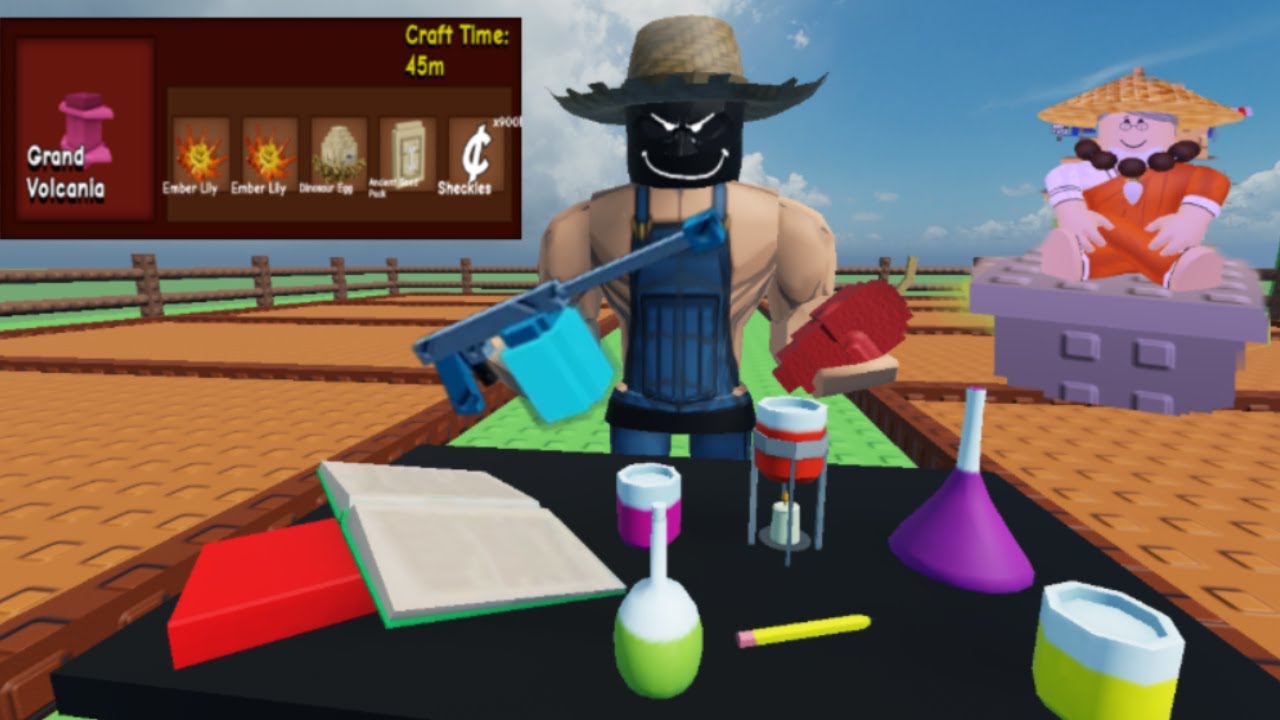 Learning about mutation stacking and growing the Grand Volcania in Grow a garden