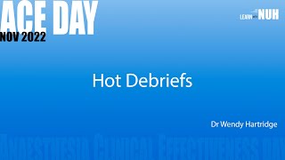 Hot Debriefs