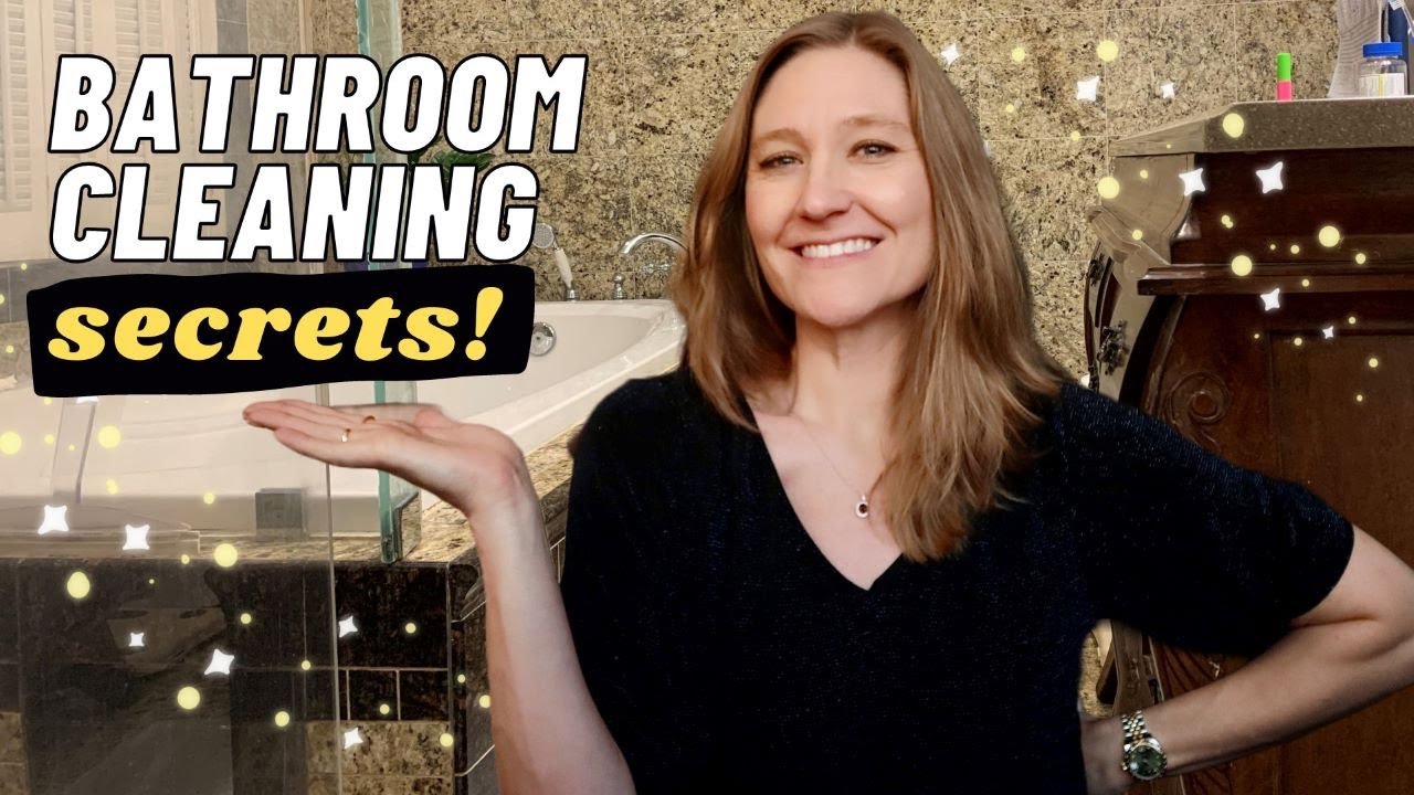 GENIUS Hacks for Cleaning Your Bathroom (Make your life easier!) - YouTube