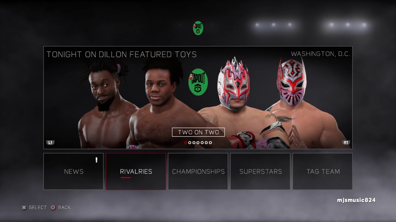 WWE 2K17 tag team name YouTube