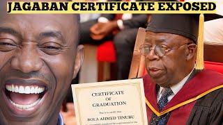 Jagaban Secret Certificate Exposed 🥹As Sowere Blast Over Presidential Election #breakingnews #vdm 