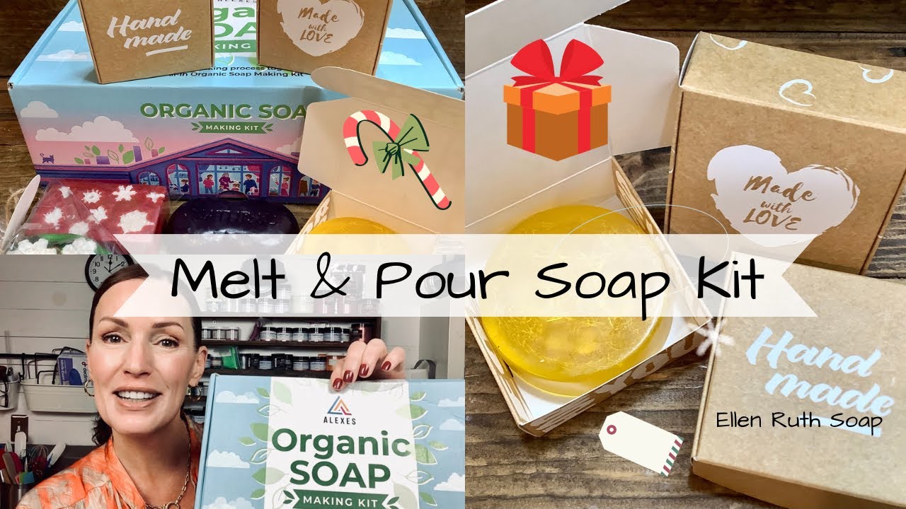 Testing & Review of a Fun & Easy DIY Organic Melt & Pour Soap Making Kit 🎁