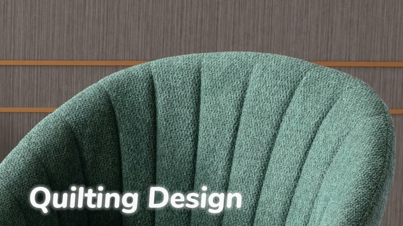 Barhocker aus Stoff Barstuhl mit Lehne Tresenhocker mit Metallbeine Küche, Grün