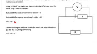 A Level Physics: DC Circuitry: Internal Resistance and Circuitry Errors
