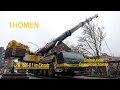 Thömen, LTM 1500-8.1 Anlieferung und Montage einer Fußgängerbrücke