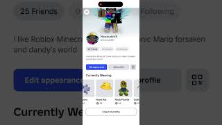 New Roblox avatar add me on Roblox pls 😎