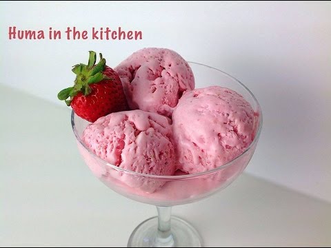 Homemade Strawberry Ice Cream Recipe - Kitche...