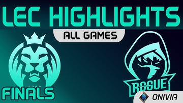 MAD vs RGE Highlights ALL GAMES Finals LEC Spring 2021 MAD Lions vs Rogue by Onivia