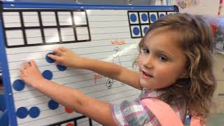 Modeling Making Seven using a TEN FRAME and NUMBER BONDS