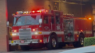 *PEAK Q* Oxnard Fire Department Engine 184 ( Reserve ) Responding Code 3 