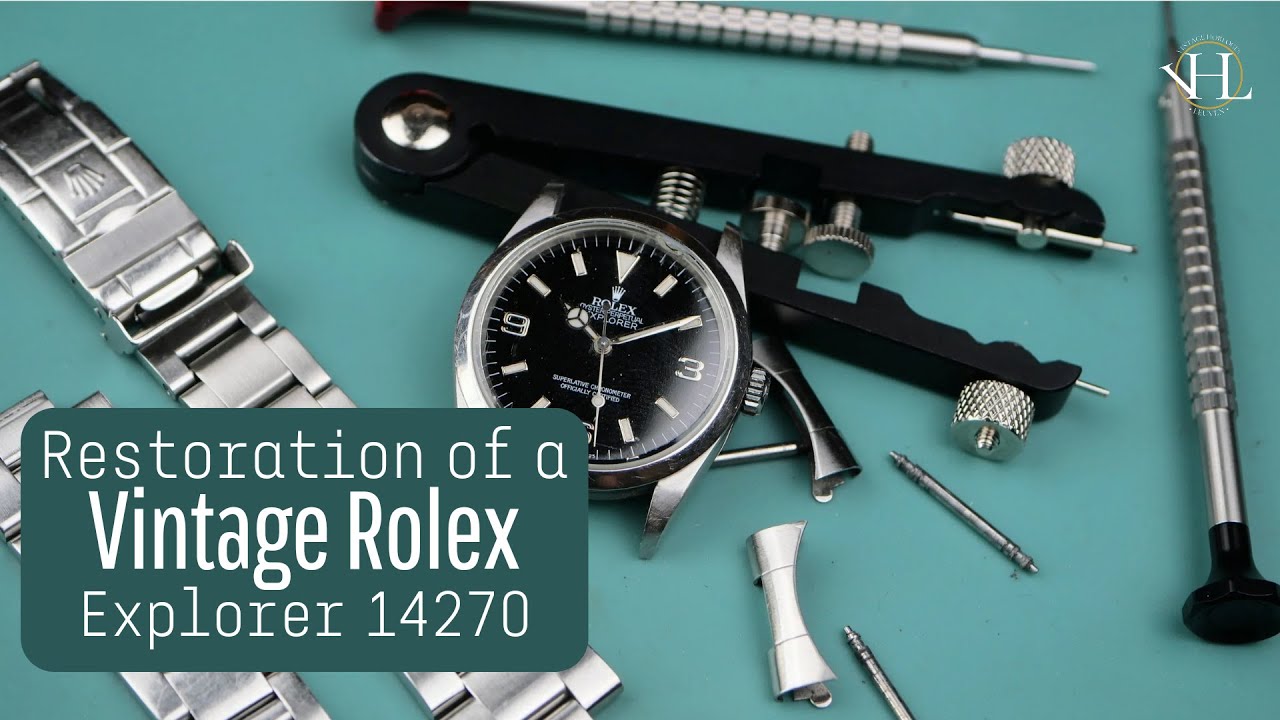 Restoration Refinish of a Vintage Rolex Explorer 14270 | ASMR (Polishing, laser welding and sanding)